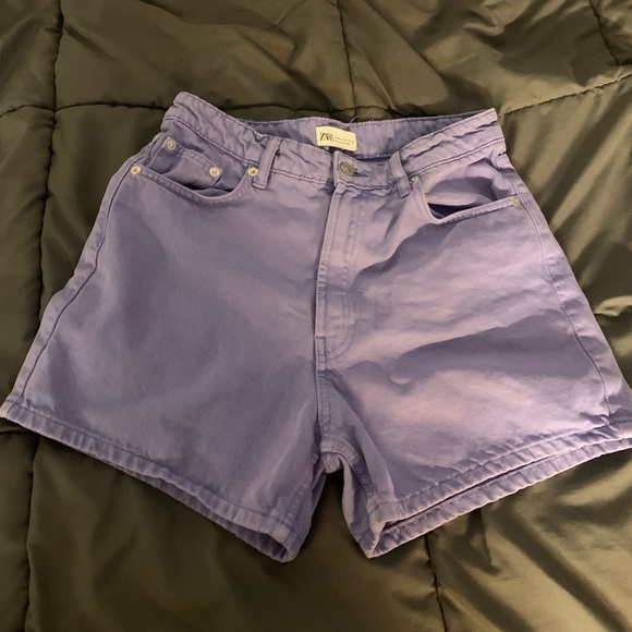 Zara Pants - ZARA denim shorts light purple